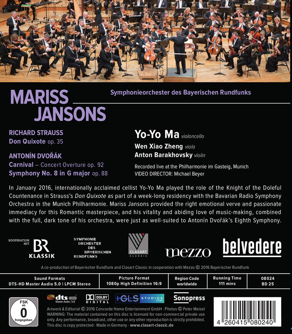 Strauss: Don Quixote - Dvorák: Symphony No. 8