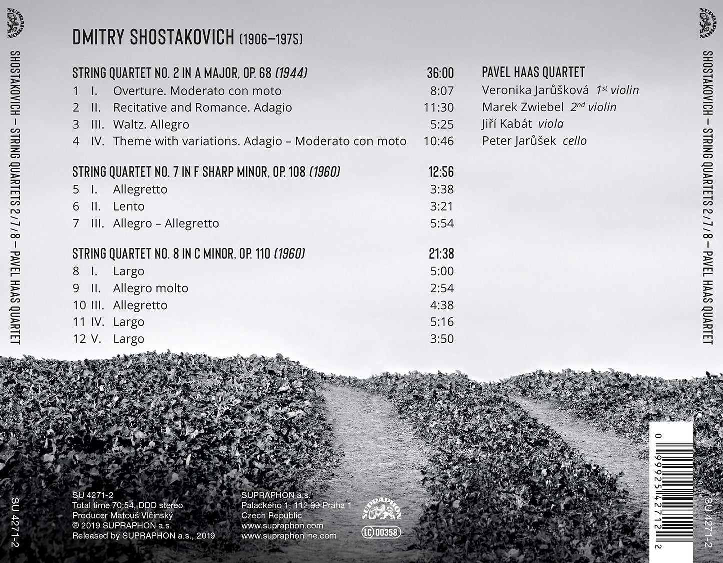 Shostakovich: String Quartet Nos. 2, 7 & 8