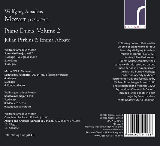V2: PIANO DUETS