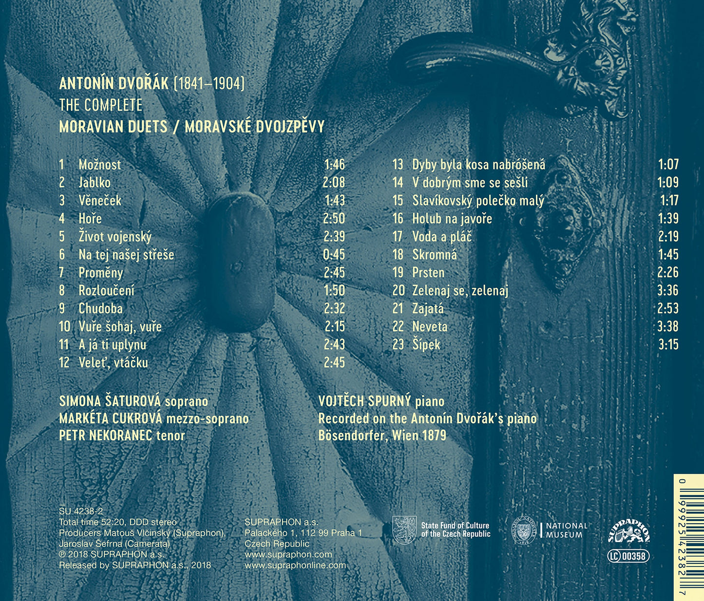 Antonín Dvorák: Moravian Duets