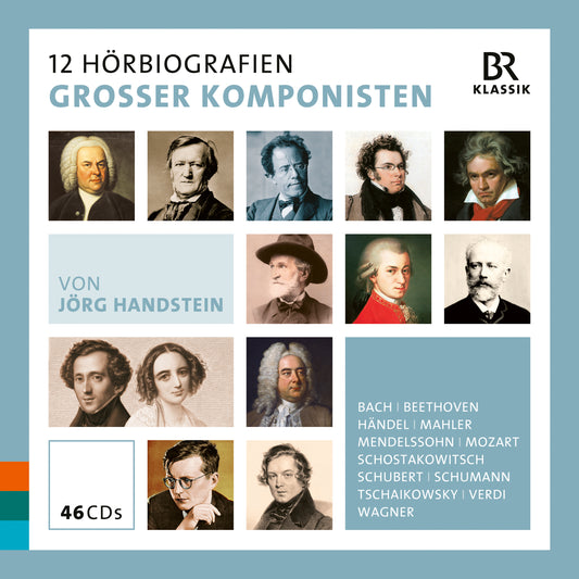 12 Autobiographies of Great Composers 46-CD Box Set (recorded in German)