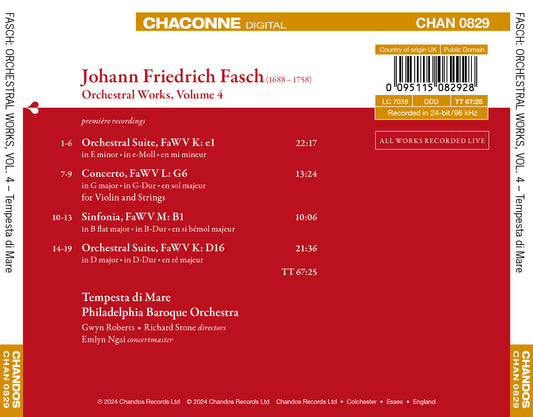 Fasch: Orchestral Works, Vol. 4