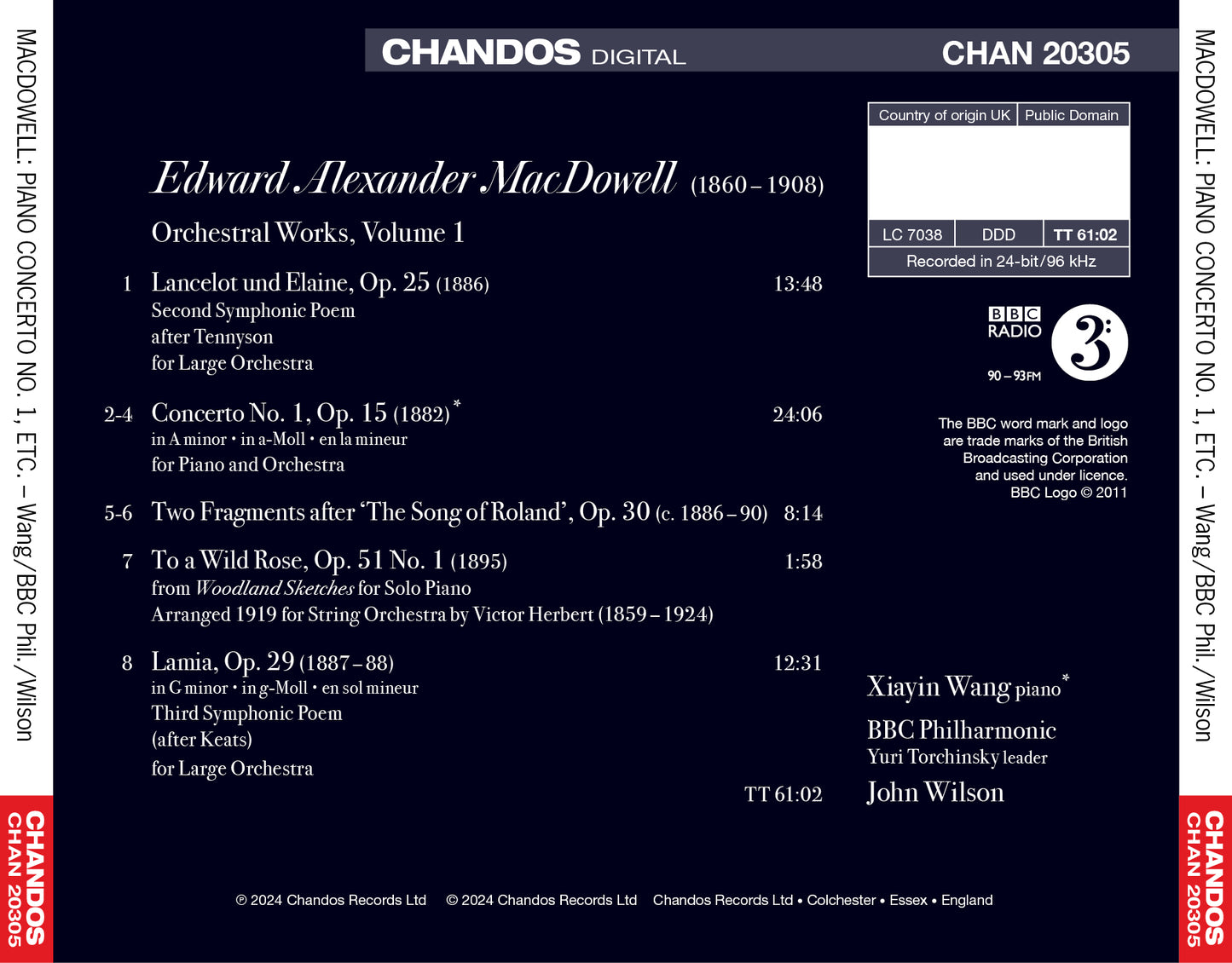 MacDowell: Orchestral Works, Vol. 1