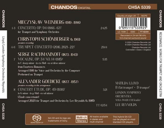 Goedicke, Rachmaninoff, Schonberger & Weinberg: Resonance