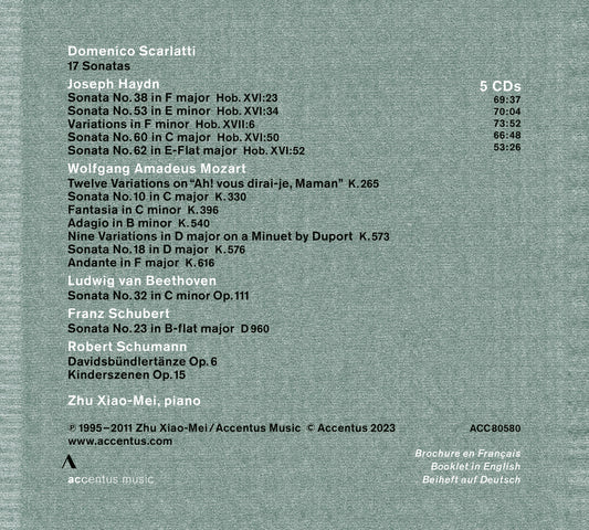 Zhu Xiao-Mei Plays Scarlatti, Haydn, Mozart, Beethoven, Schu