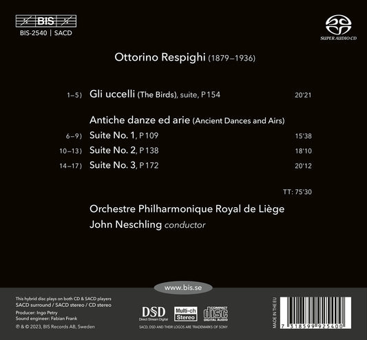 Respighi: The Birds; Ancient Dances & Airs
