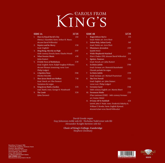 Carols from King's / Choir of King's College, Cambridge (Vinyl LP)