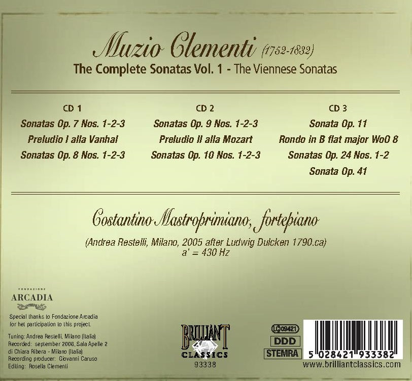 V 1: COMPLETE SONATAS