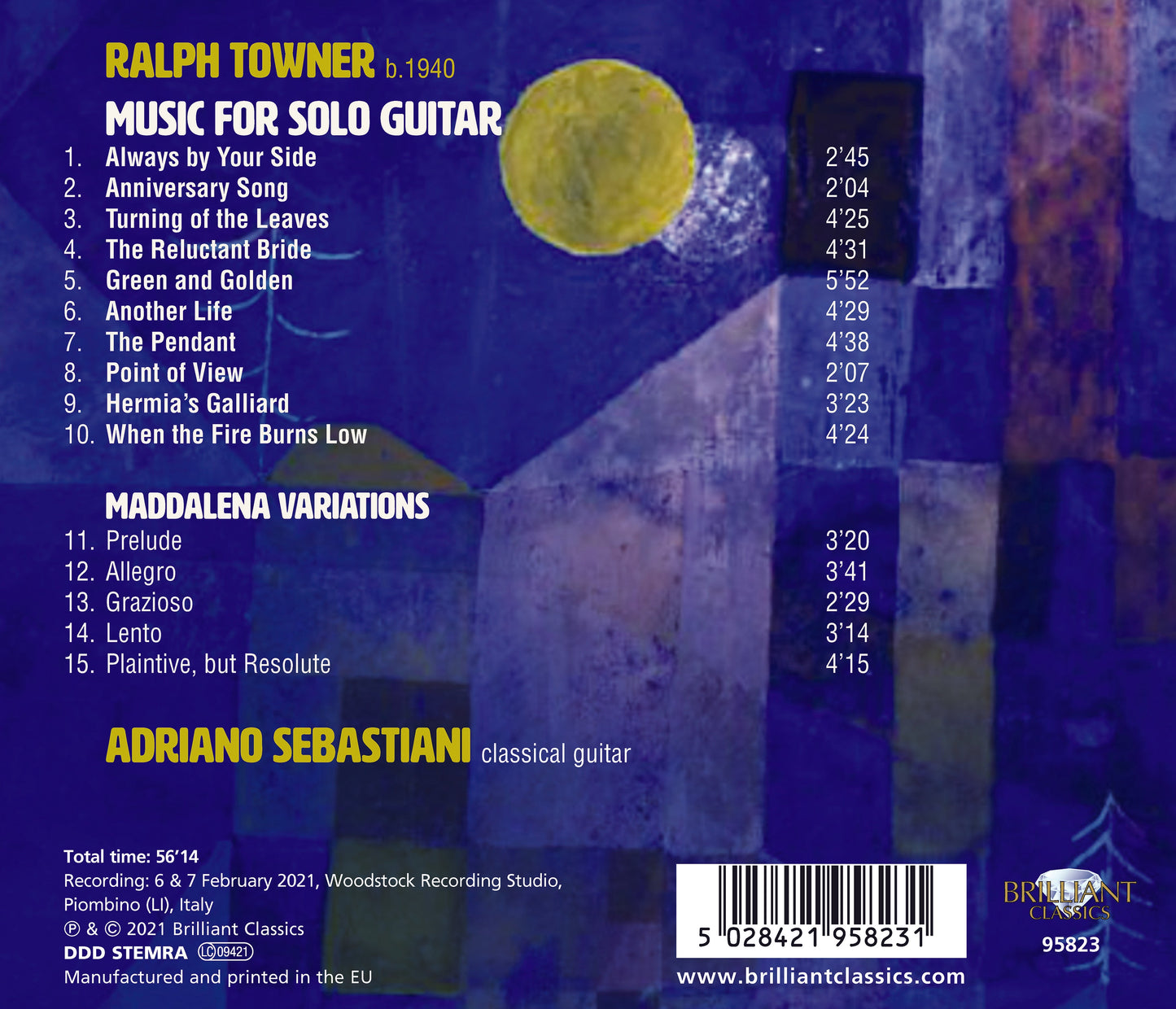 Towner: Music for Solo Guitar