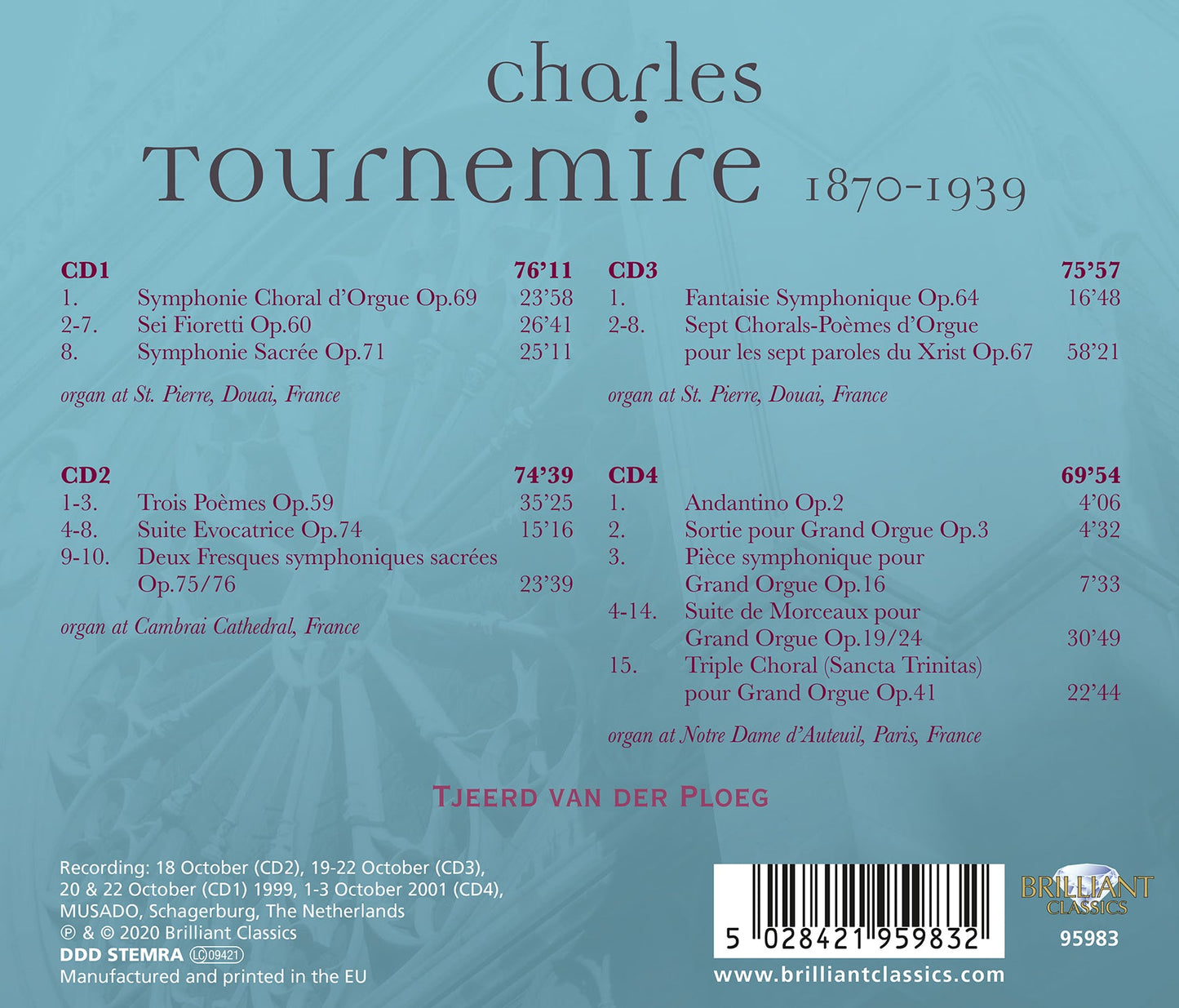 Tournemire: Complete Organ Music