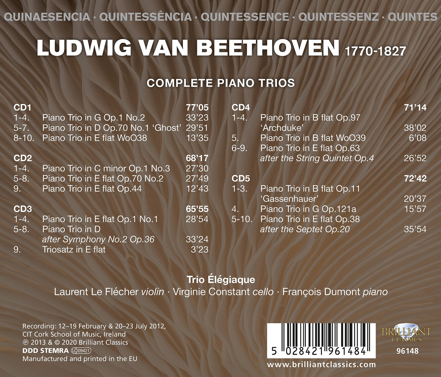 Quintessence Beethoven: Complete Piano Trios