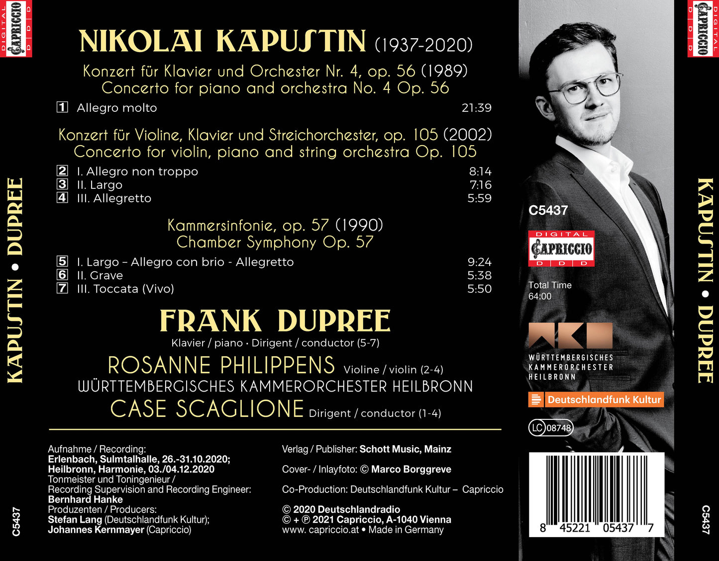 Nicolai Kapustin: Piano Concerto No. 4 - Concerto For Violin