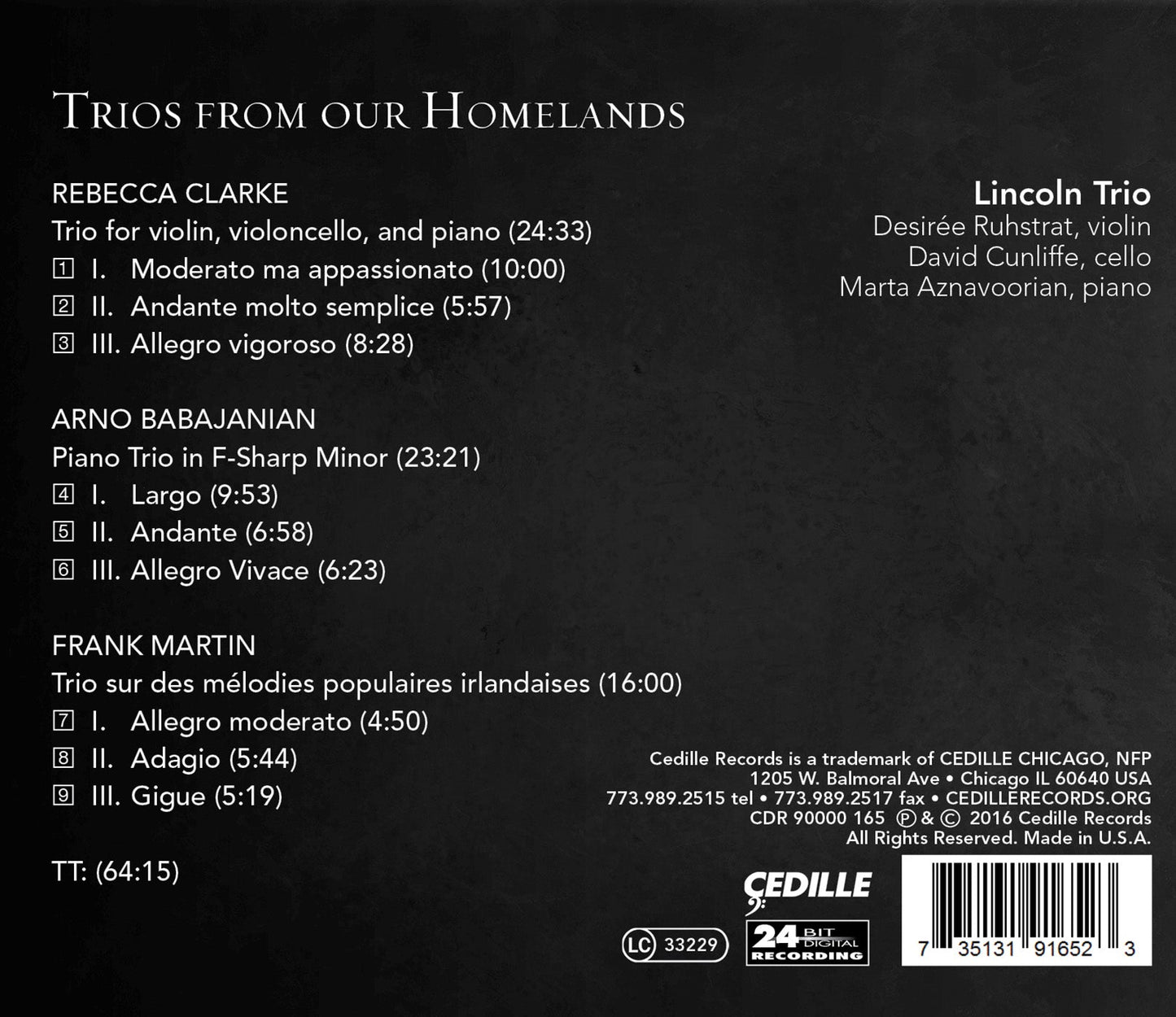 Trios From Our Homelands