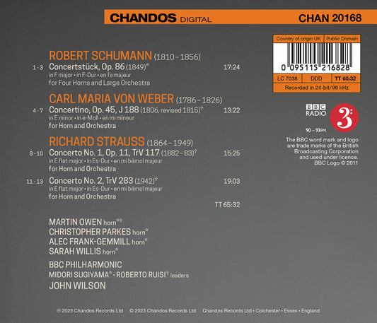 Martin Owen Plays Strauss, Schumann & Weber