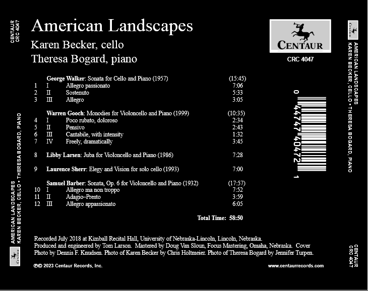 Barber, Gooch, Larsen, Sherr & Walker: American Landscapes