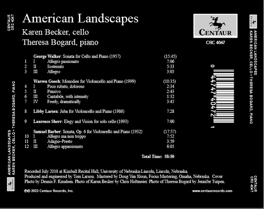 Barber, Gooch, Larsen, Sherr & Walker: American Landscapes