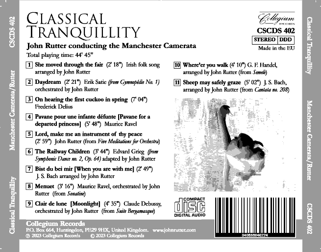Classical Tranquillity / Manchester Camerata, John Rutter