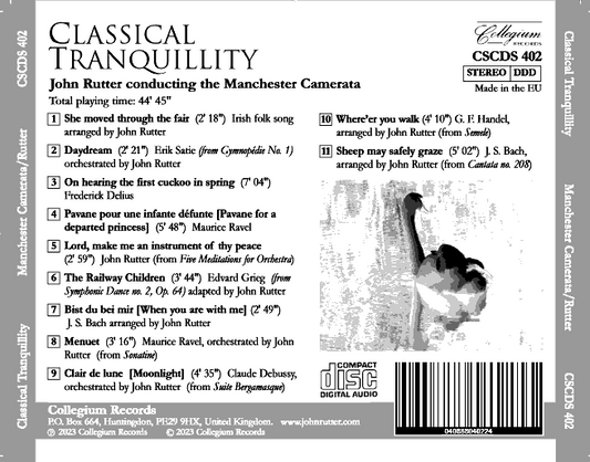 Classical Tranquillity / Manchester Camerata, John Rutter