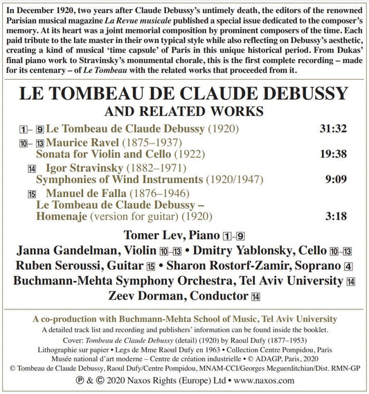 Le Tombeau de Claude Debussy - Musical Tributes to Debussy b
