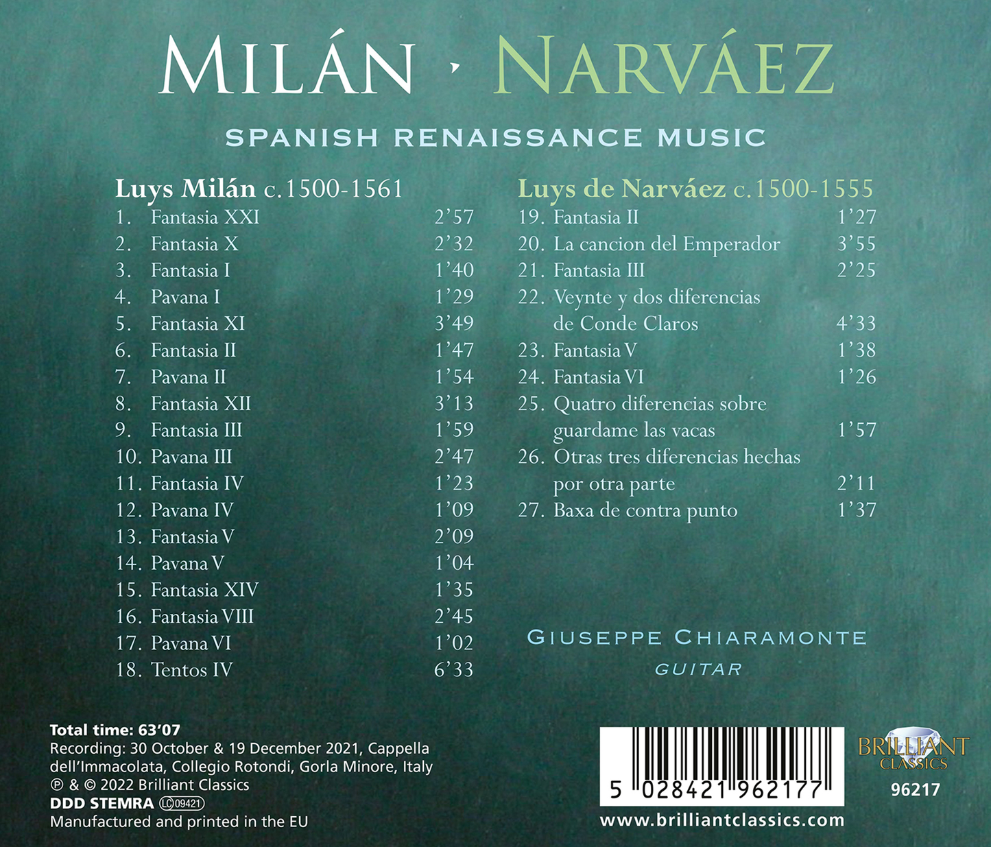 Milan & Narvaez: Spanish Renaissance Music