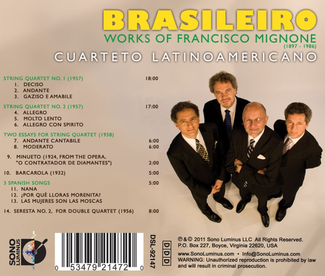 Brasileiro: Works of Francisco Mignone
