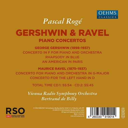 Pascal Rogé: Gershwin & Ravel - Piano Concertos