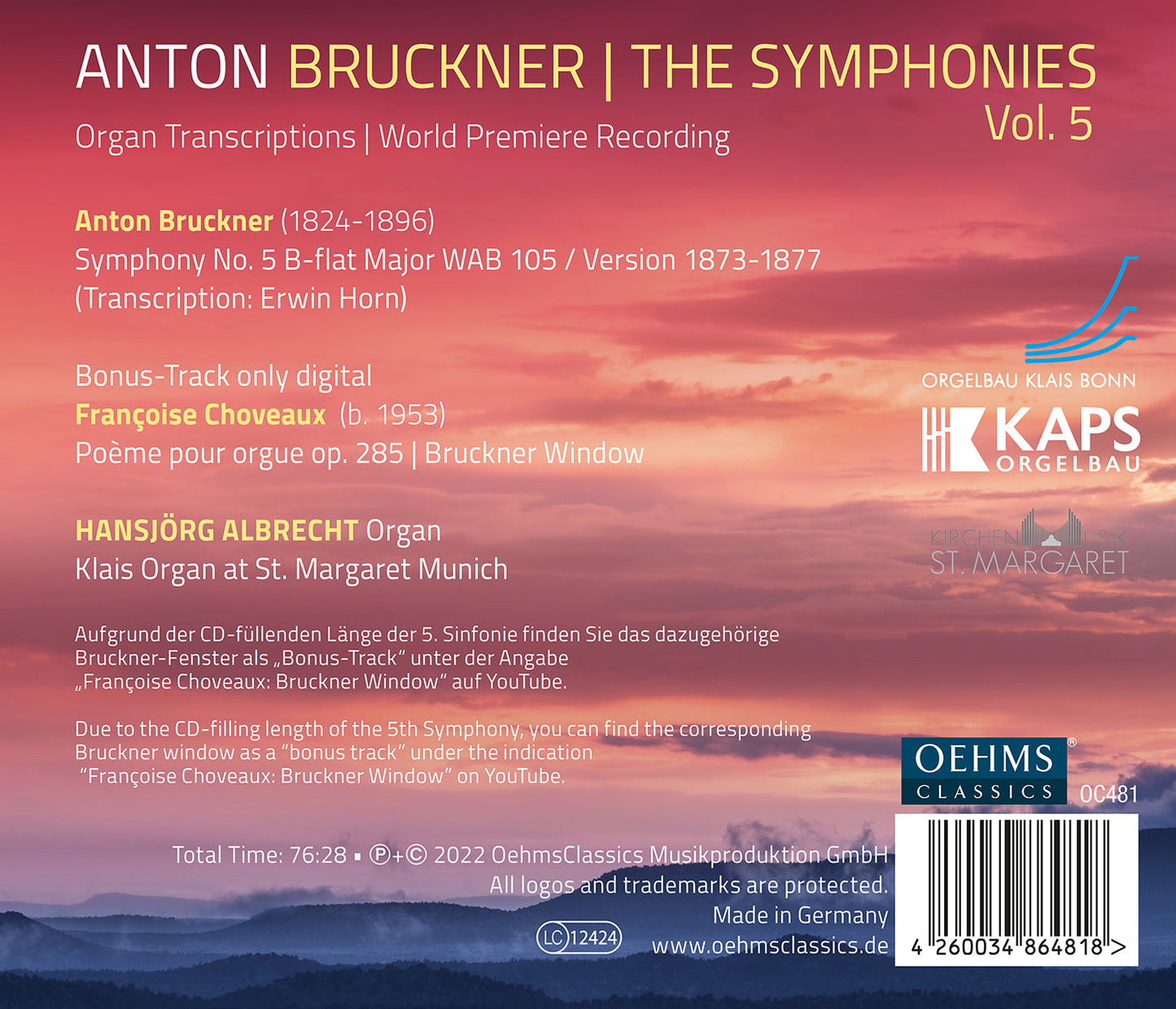 The Bruckner Symphonies, Vol. 5