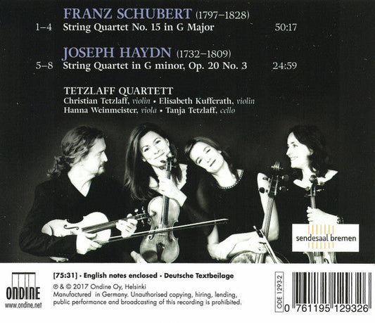 Schubert: String Quartet No. 15 - Haydn: String Quartet No.