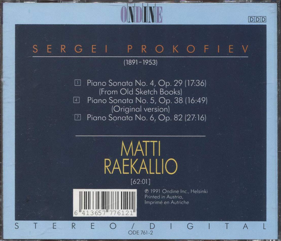 PROKOFIEV: PIANO SONATA 5 & 6