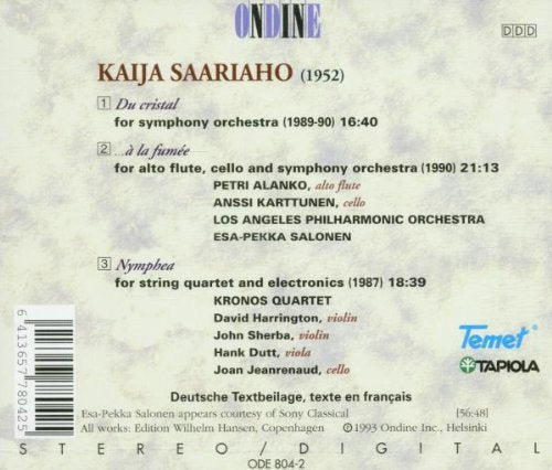 KAIJA SAARIAHO: DU CRISTAL, ..