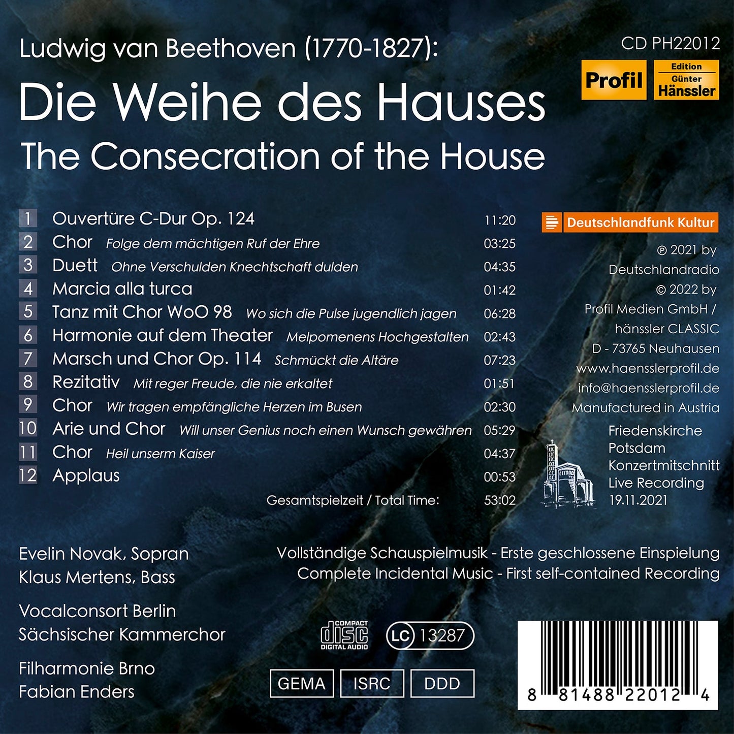 Beethoven: The Consecration of the House - Die Weihe des Hau