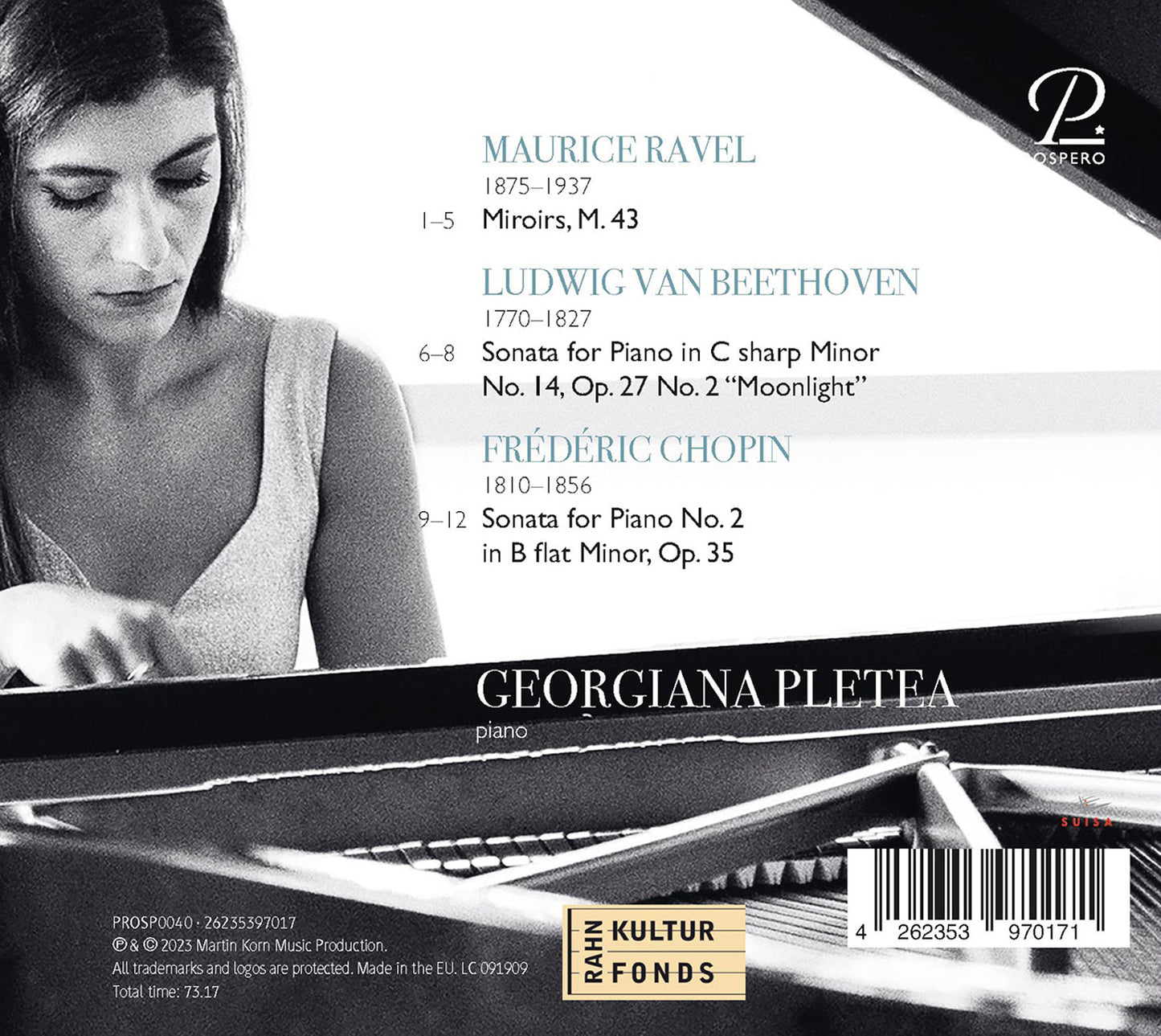 Ravel: Miroirs; Beethoven: Piano Sonata No. 14 "Moonlight";