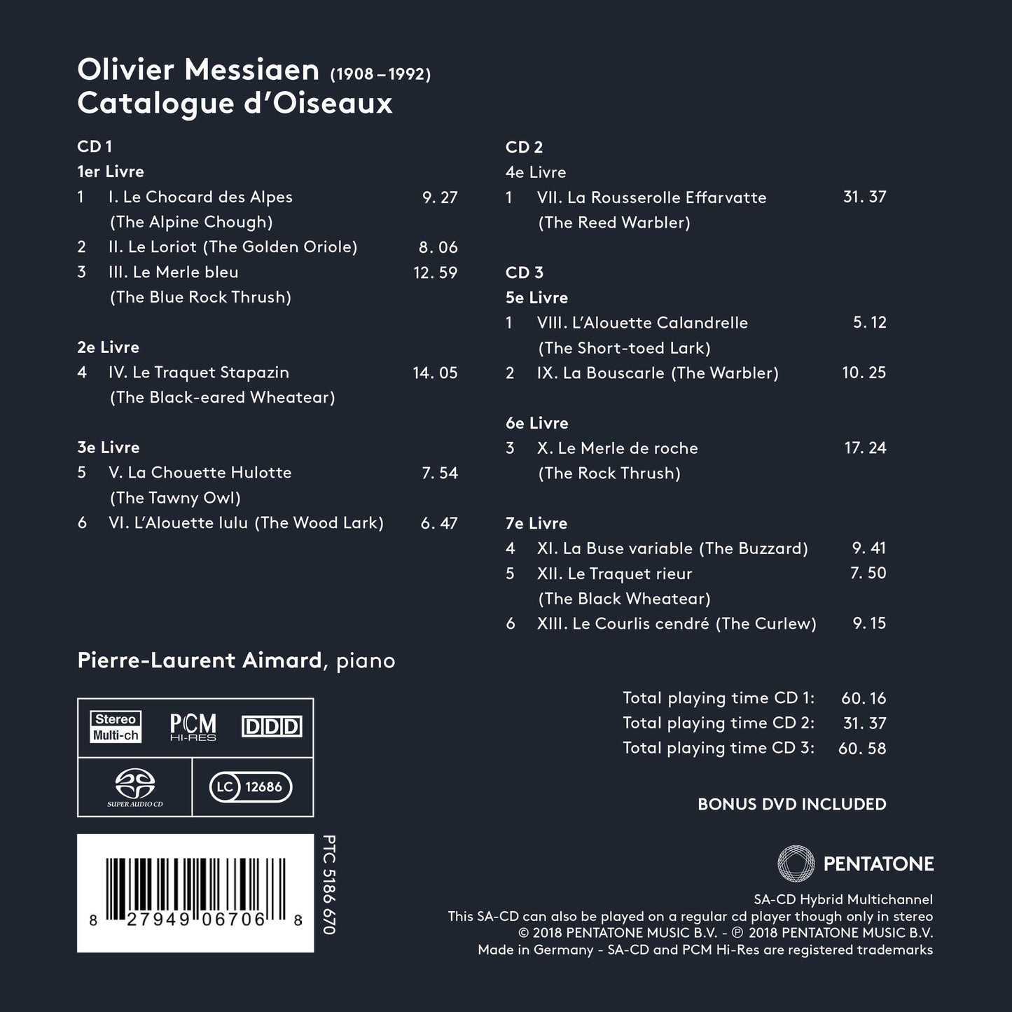 Messiaen: Catalogue d’oiseaux, I/42