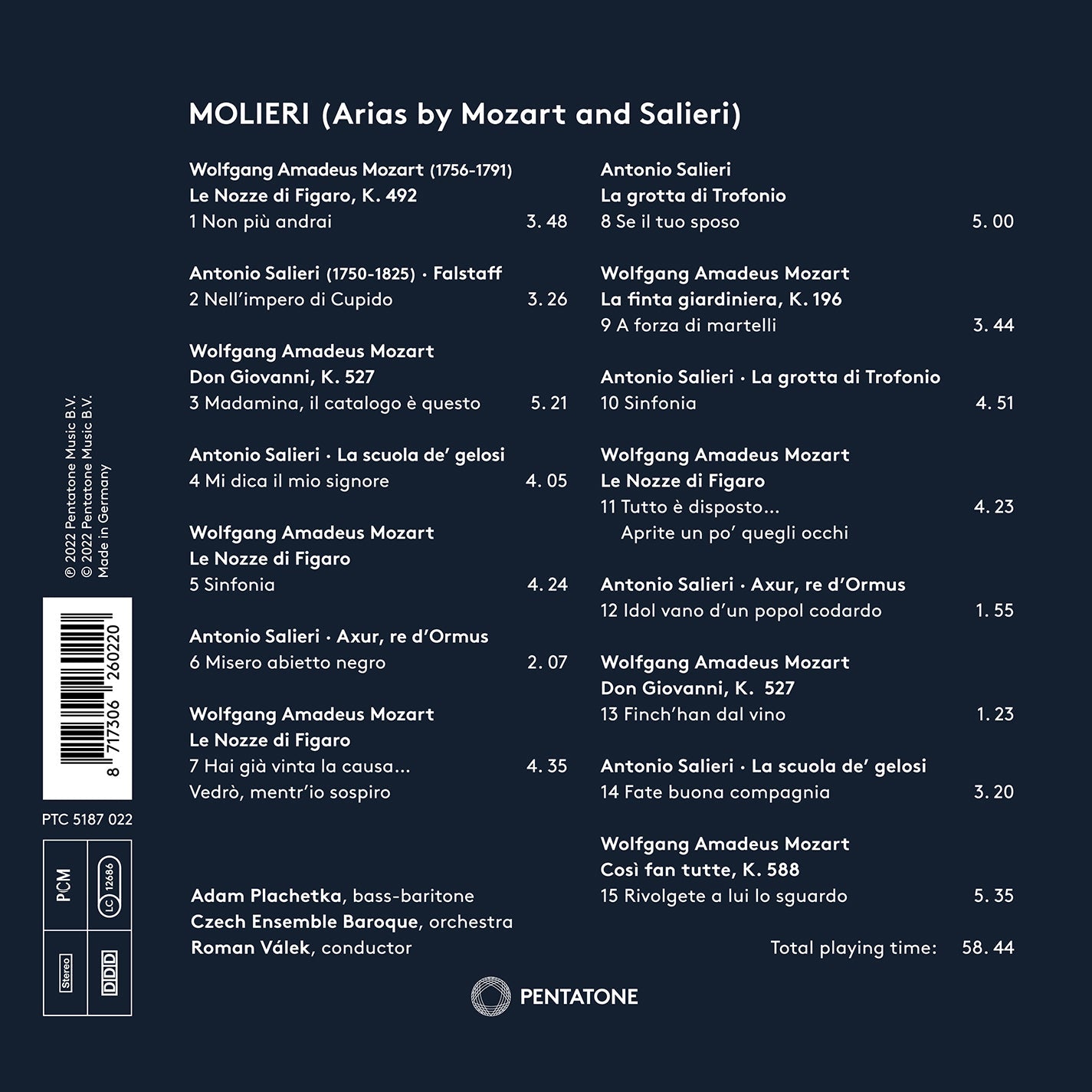 Mozart & Salieri: Molieri - Arias