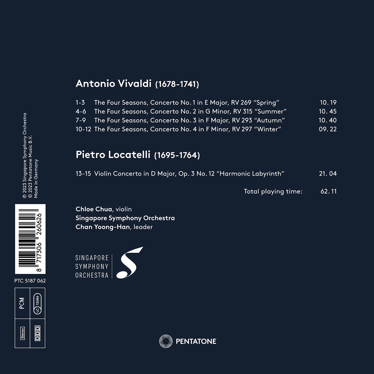 Vivaldi: Four Seasons; Locatelli: Harmonic Labyrinth