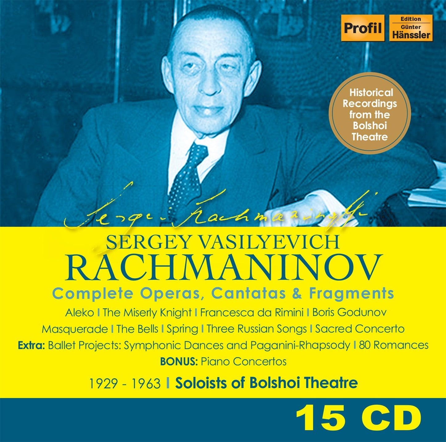Rachmaninoff: Complete Operas, Cantatas & Fragments, 1929-1963 - ArkivMusic