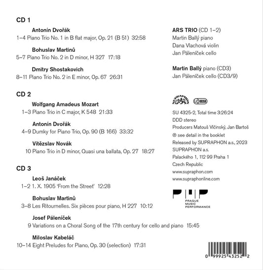 Dvorak, Novak, Mozart, Martinu, Shostakovich, Janacek, Palen