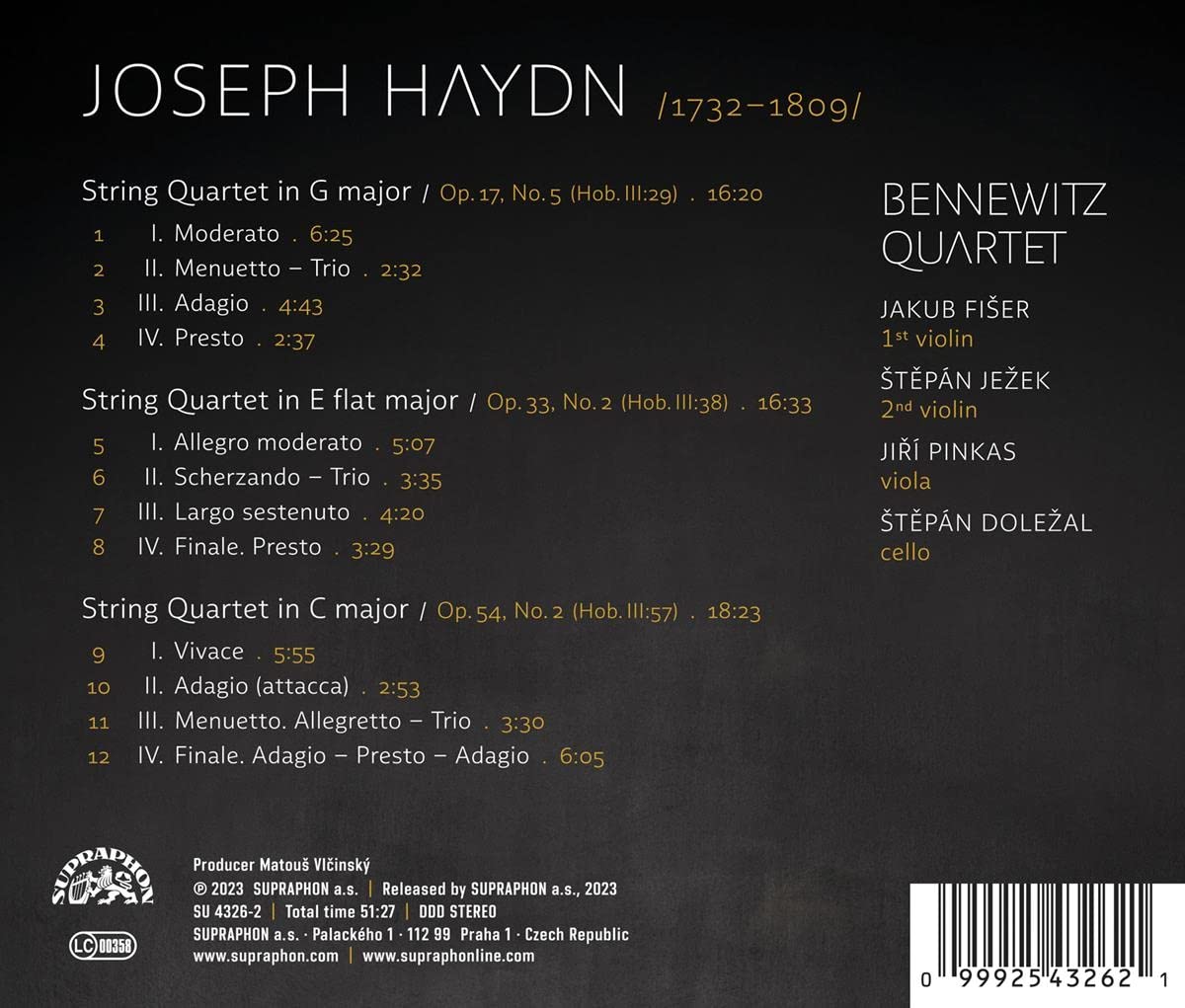 J. Haydn: String Quartets