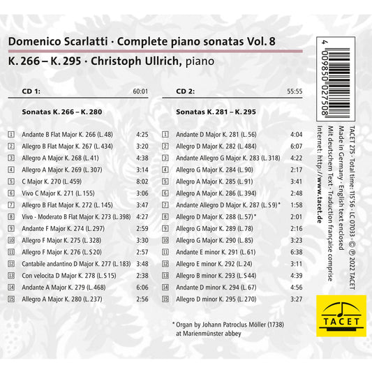 Scarlatti: Complete Piano Sonatas, Vol. 8