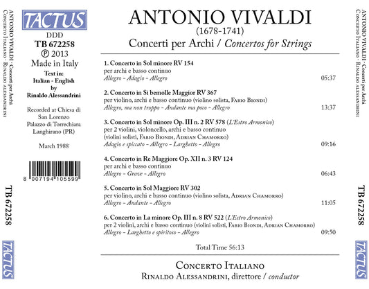 Vivaldi: Concertos for Strings