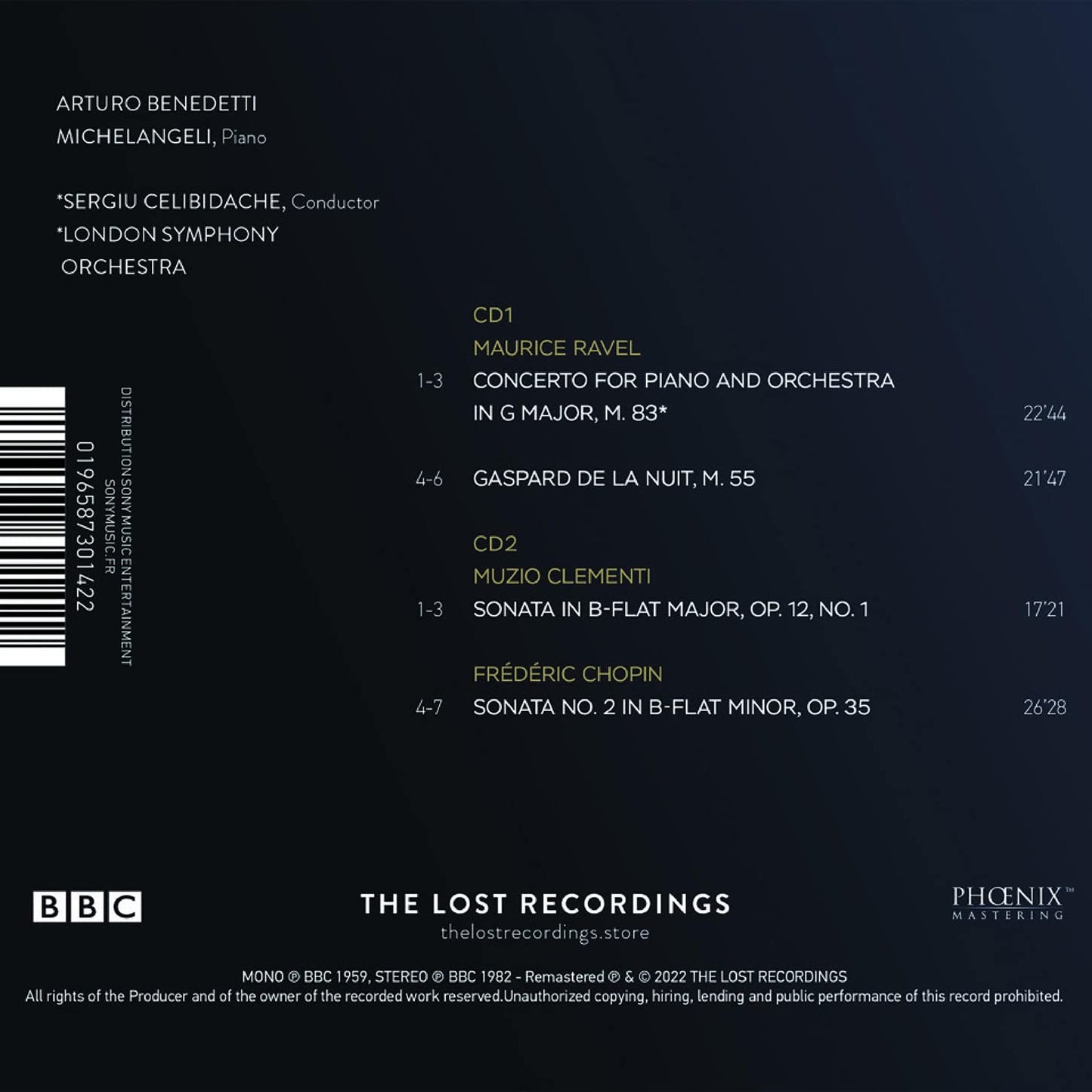 Chopin, Clementi & Ravel: The London Recordings, Vol. 1