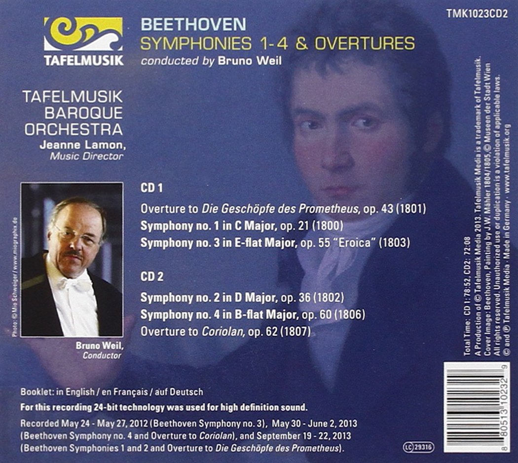 Beethoven: Symphonies 1-4, Overtures