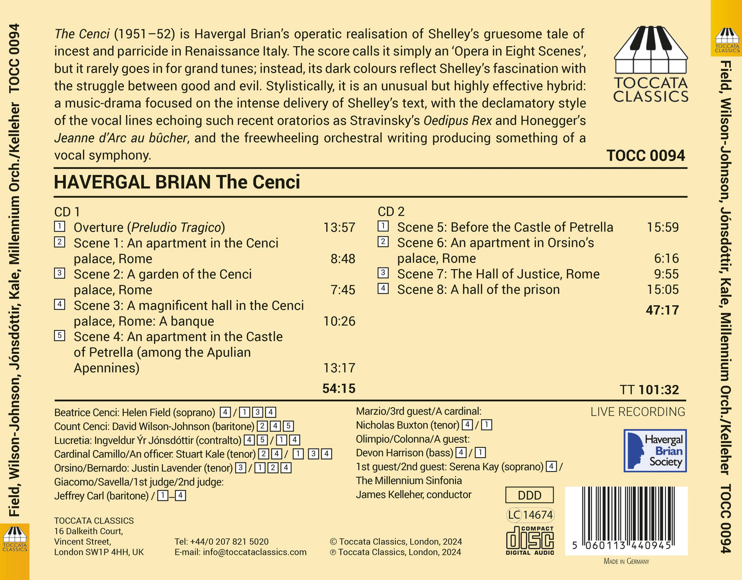 Brian: The Cenci