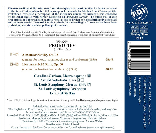 Prokofiev: Alexander Nevsky & Lieutenant Kijé Suite