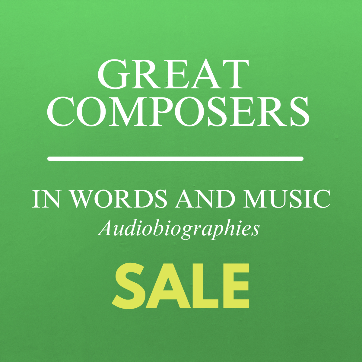 Great Composers in Words & Music Series