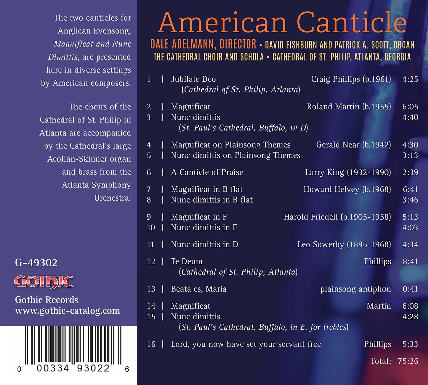 American Canticle / Cathedral Choir of St. Philip; Atlanta SO