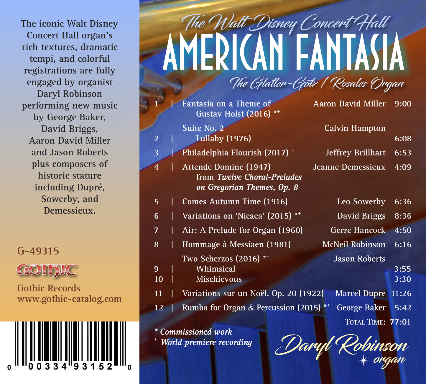 American Fantasia - Walt Disney Concert Hall / Daryl Robinson