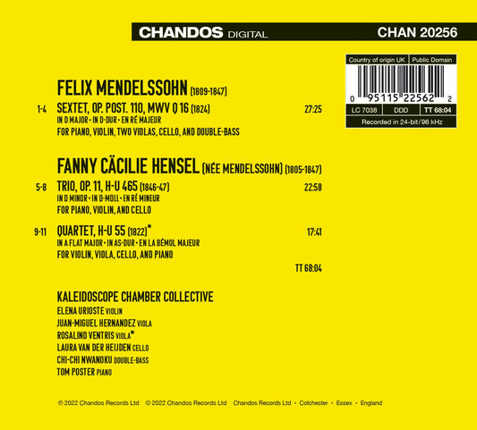 Fanny & Felix Mendelssohn: Piano Sextet; Piano Quartet; Pian