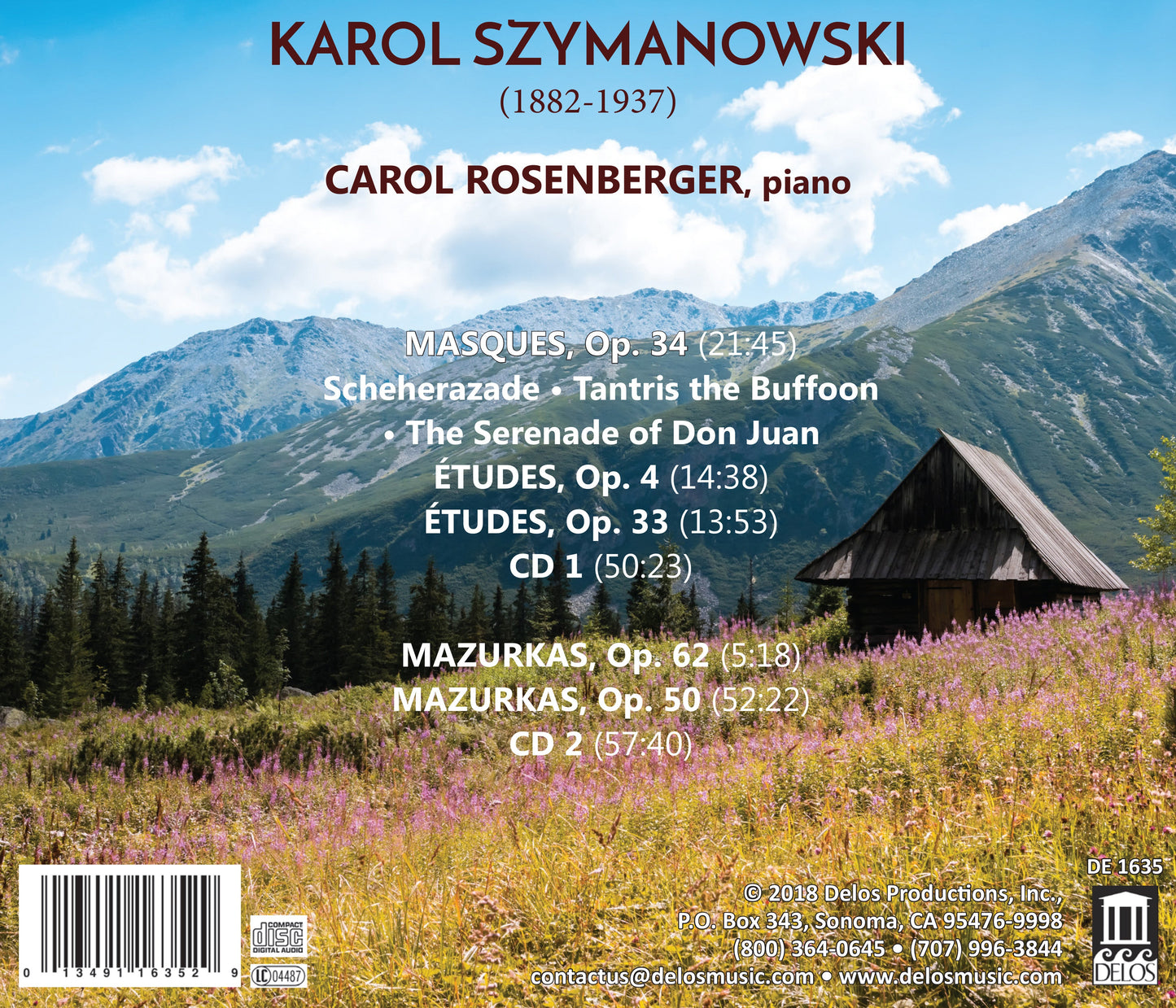 Szymanowski: The 1970S Los Angeles Recordings