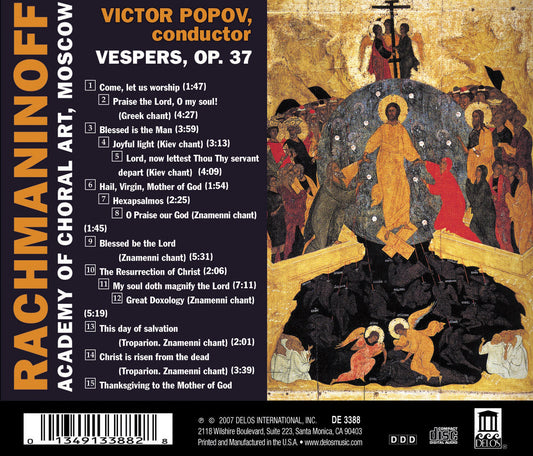 Rachmaninov, S.: All-Night Vigil, "Vespers"